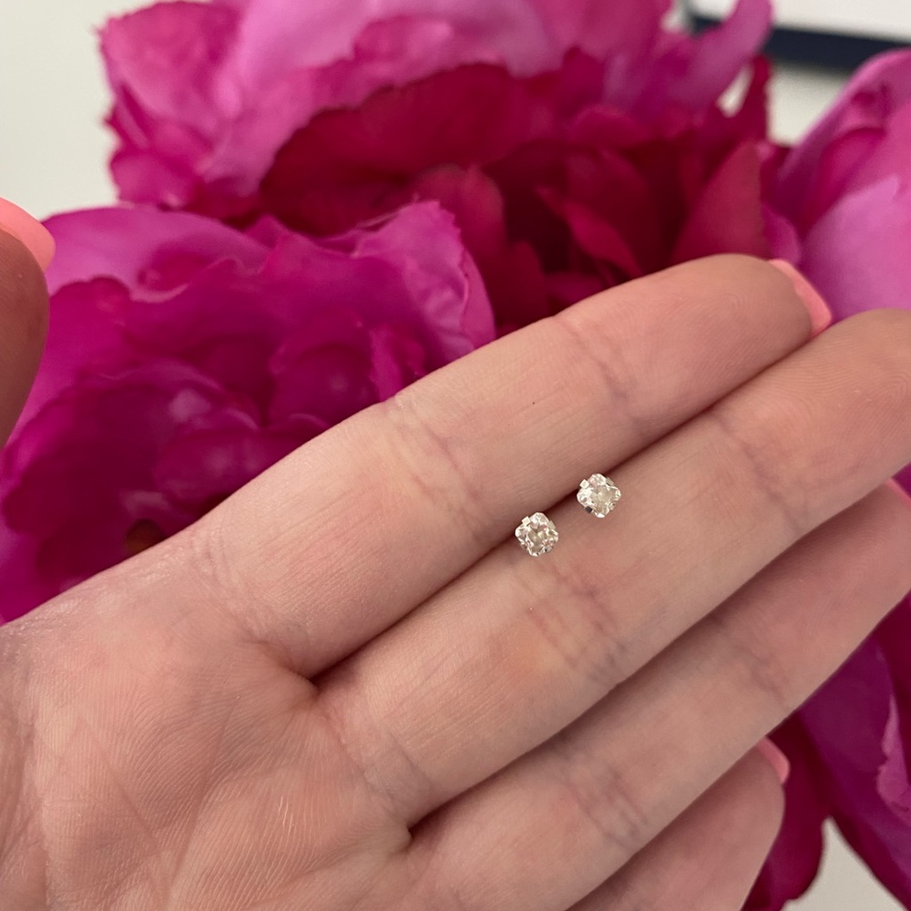 Diamond Solitaire Earrings